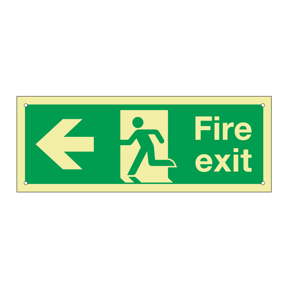 Fire exit left