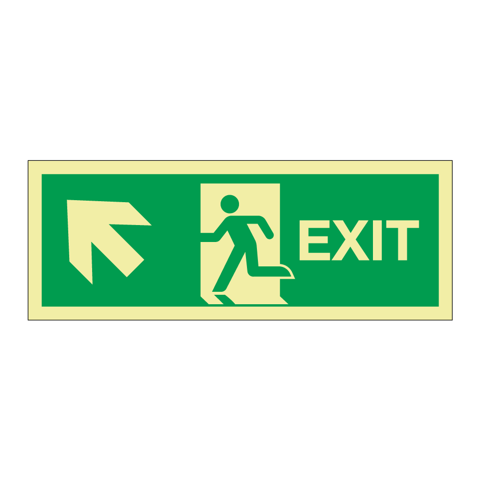 Exit up left
