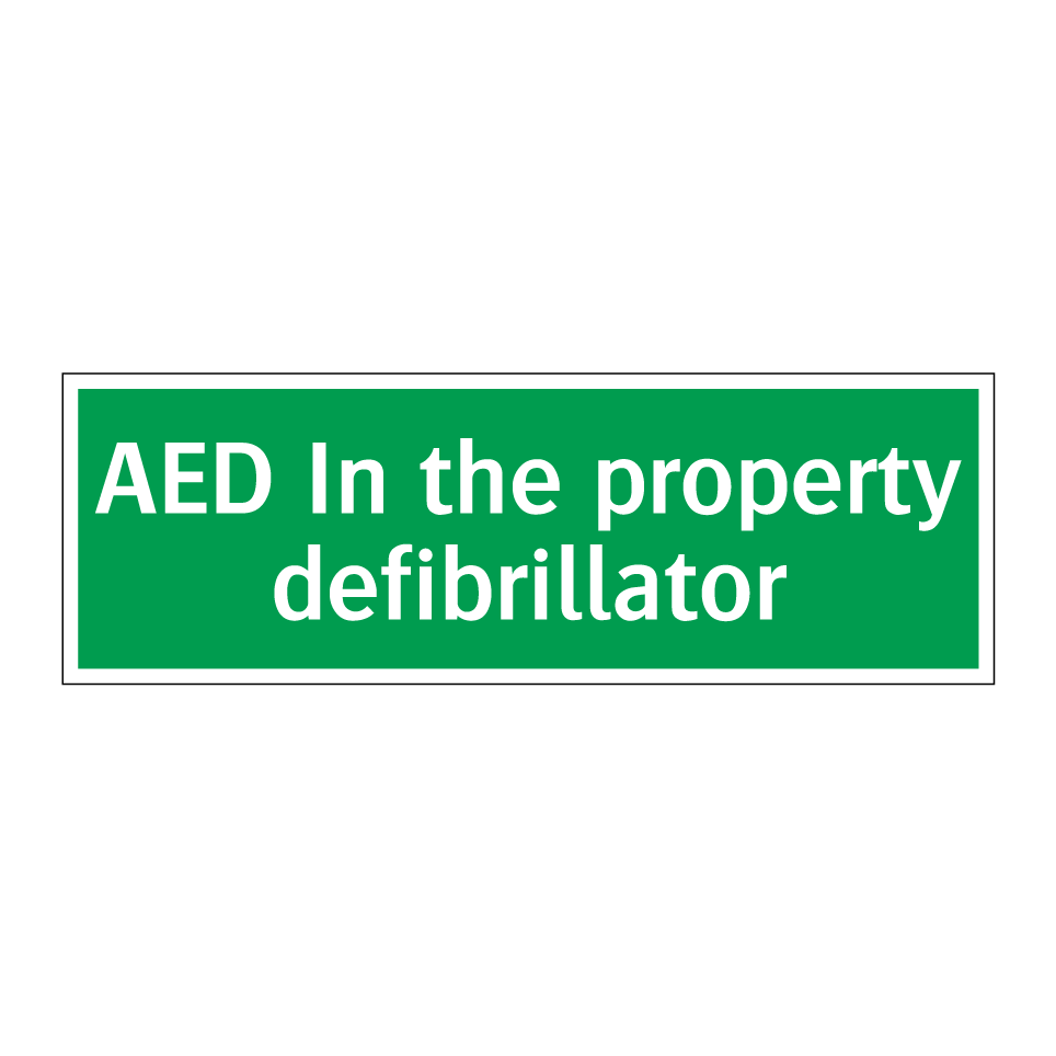 AED In the property defibrillator