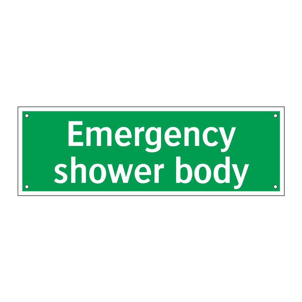 Emergency shower body