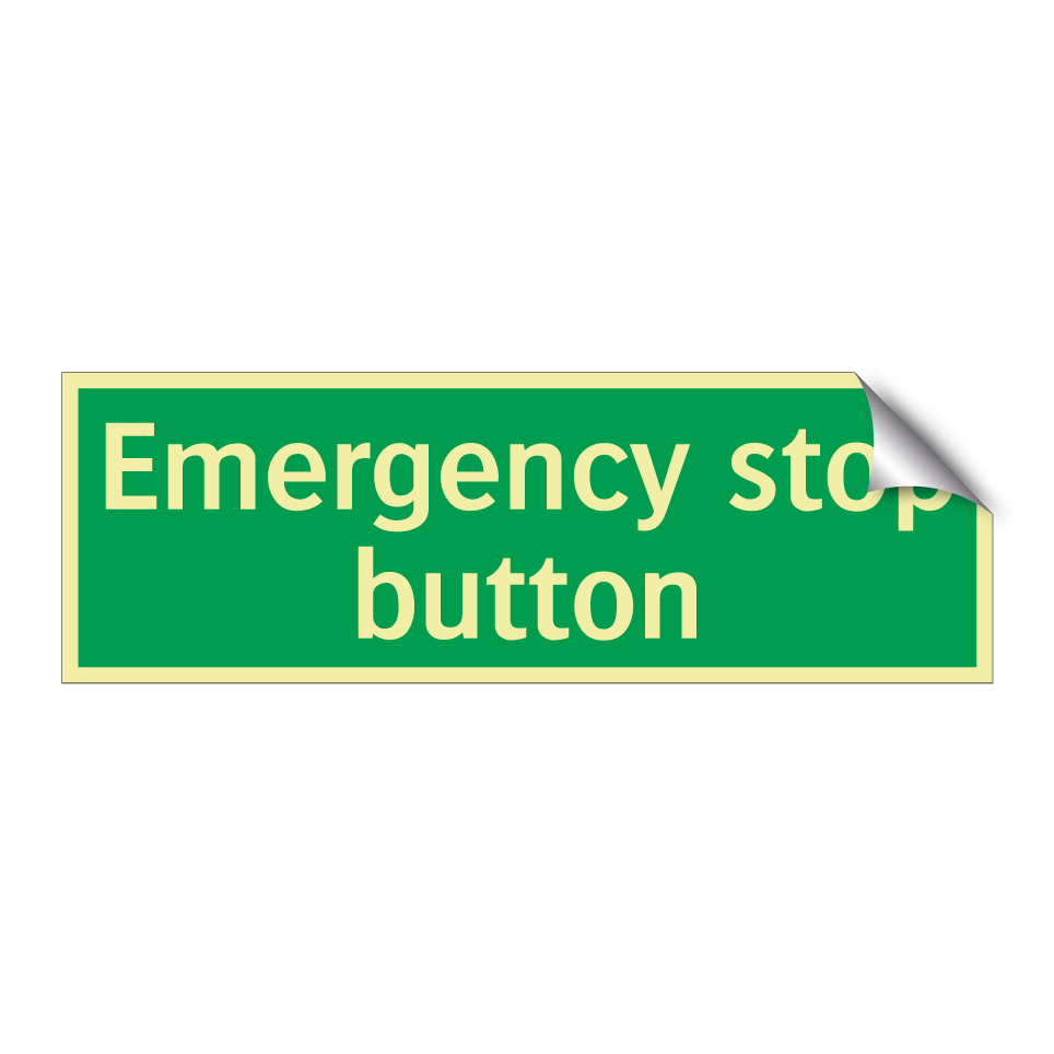 Emergency stop button