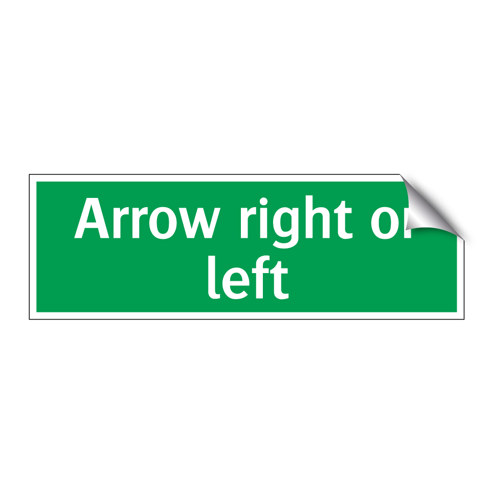 Arrow right or left
