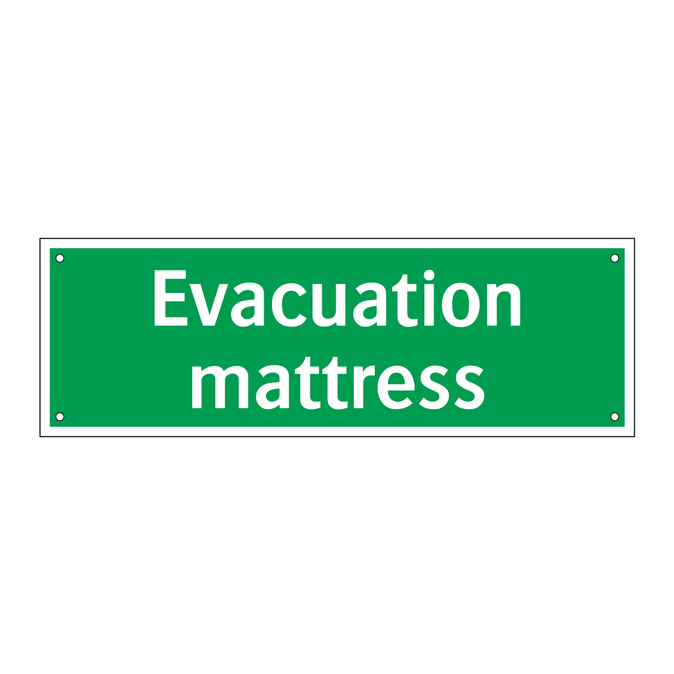 Evacuation mattress