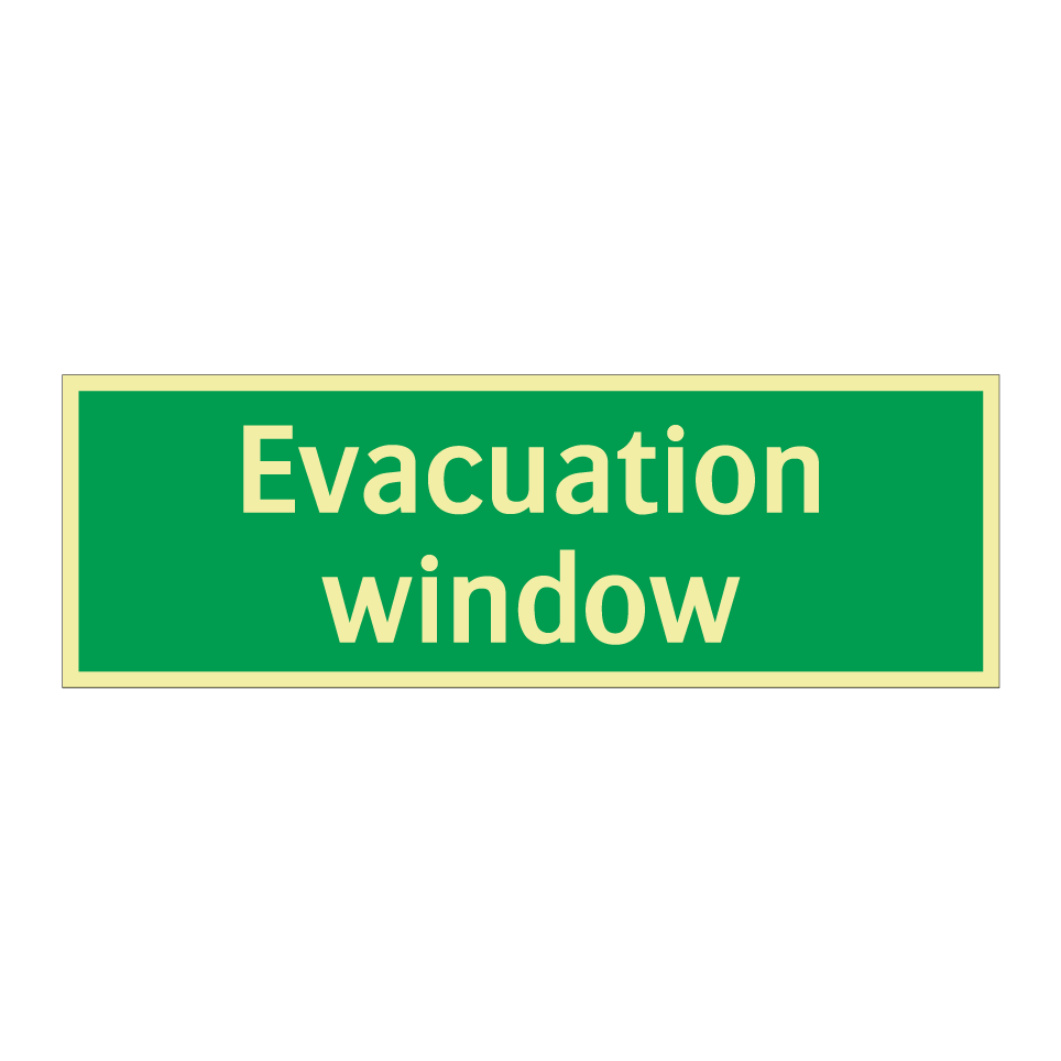 Evacuation window