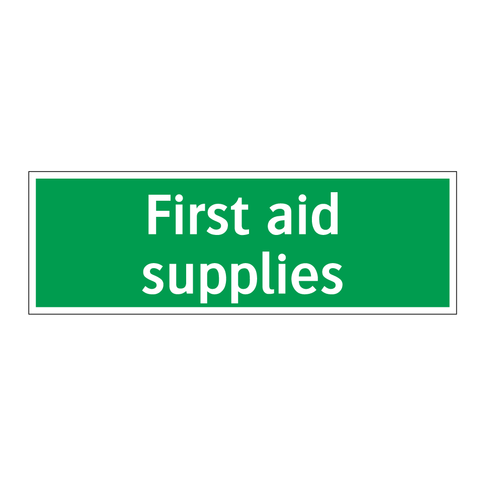 First aid supplies
