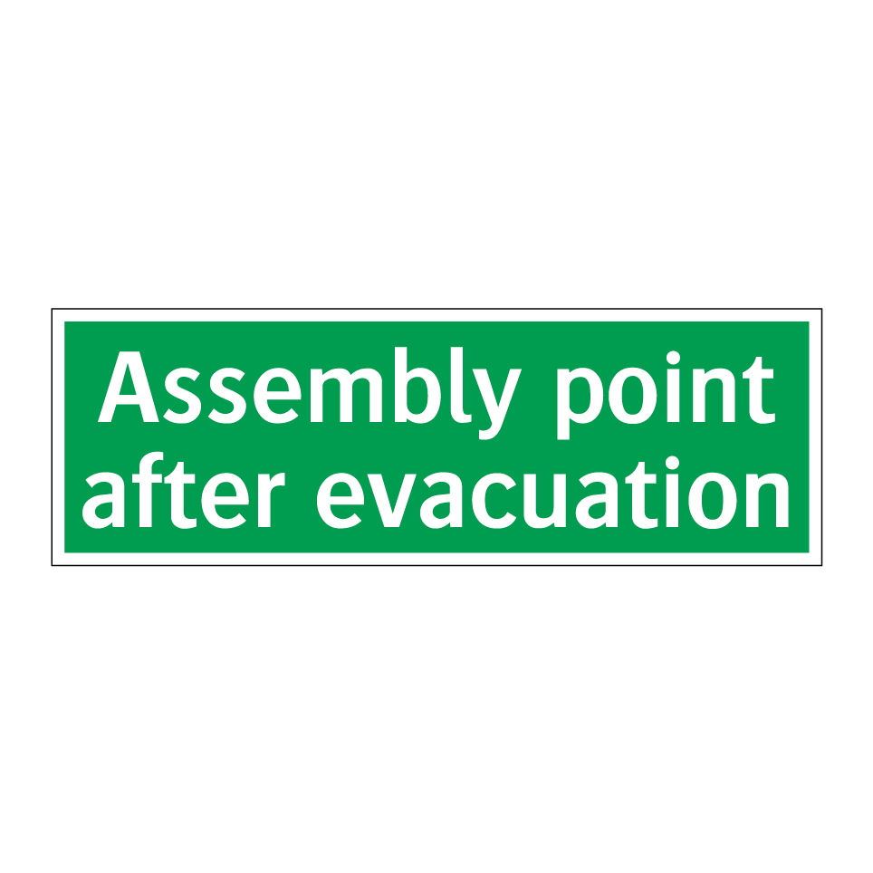 Assembly point after evacuation