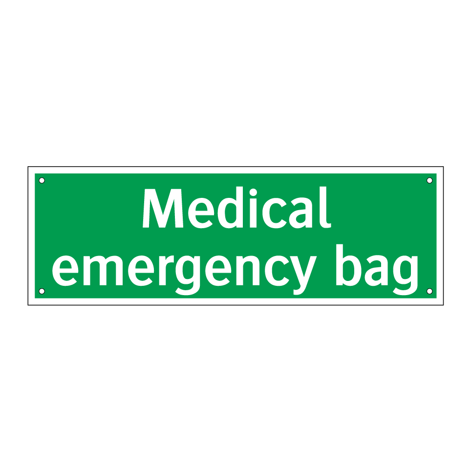 Medical emergency bag