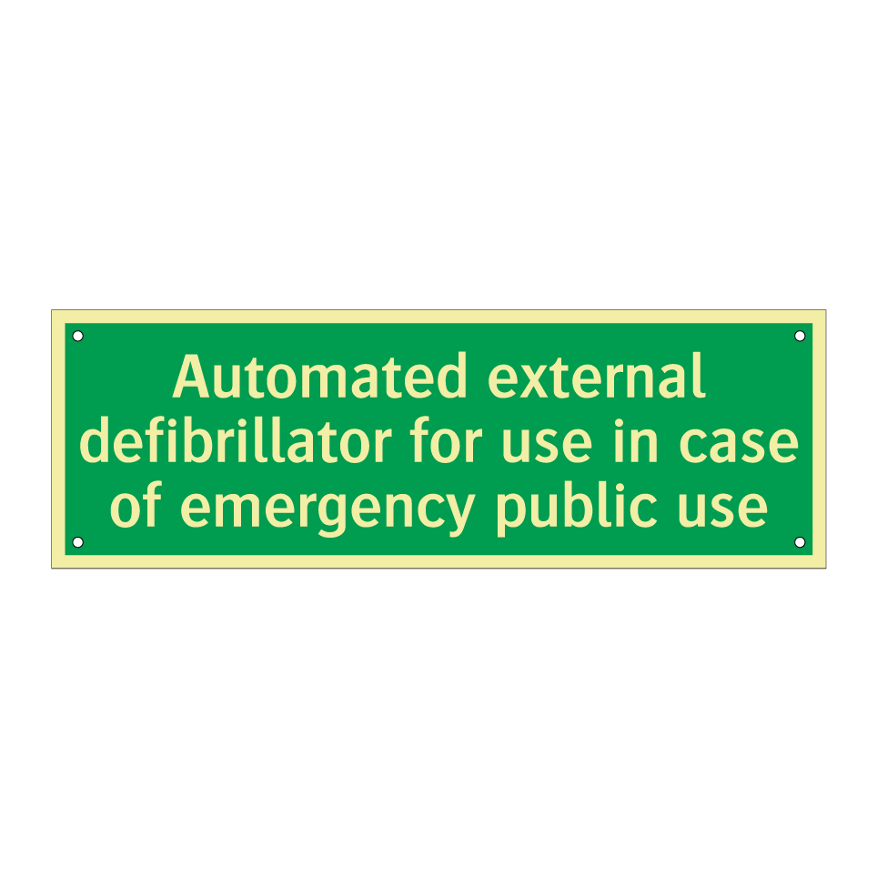 Automated external defibrillator for use in case of emergency public use