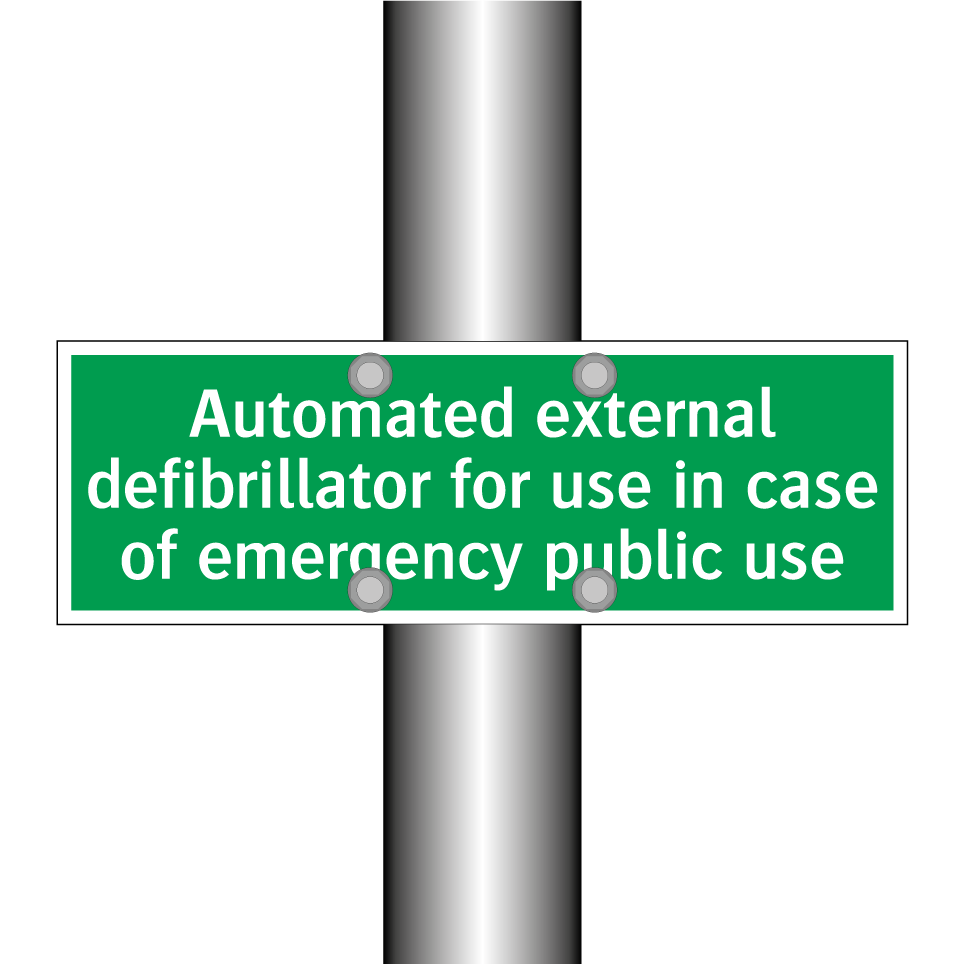 Automated external defibrillator for use in case of emergency public use