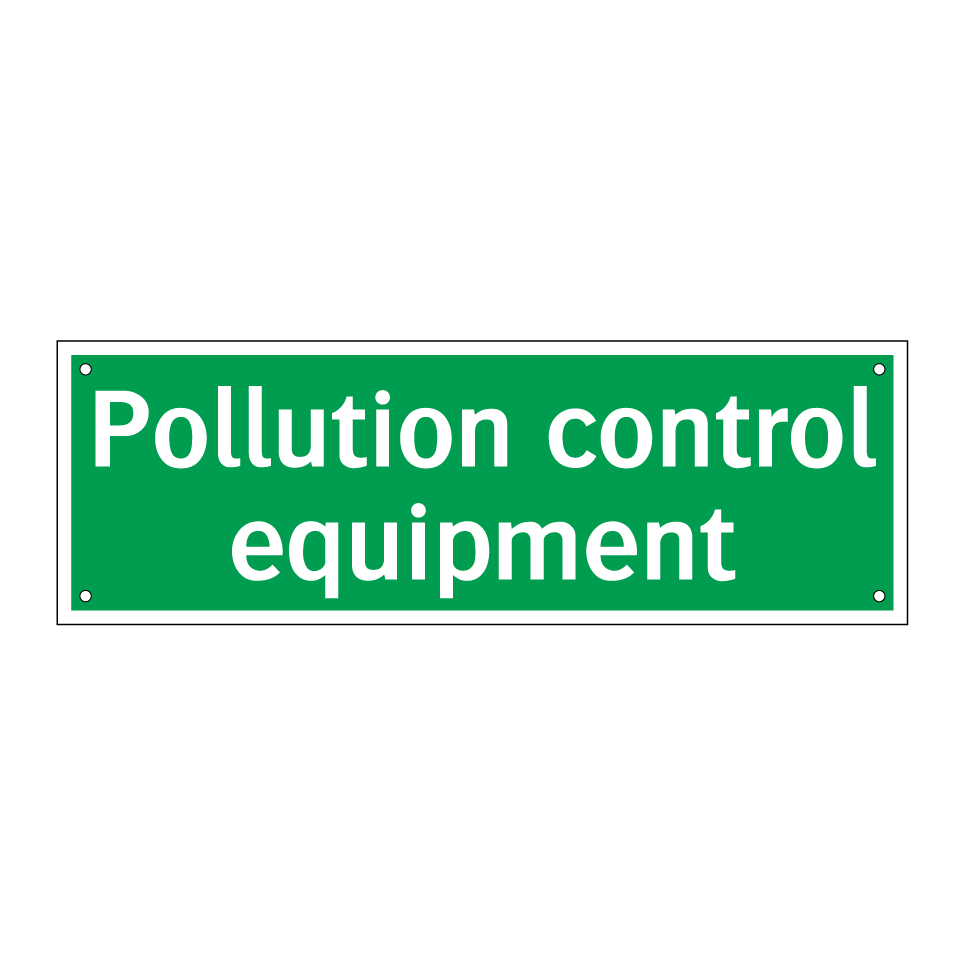 Pollution control equipment
