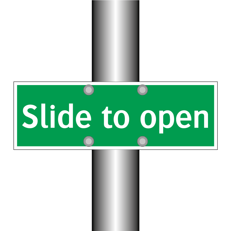Slide to open