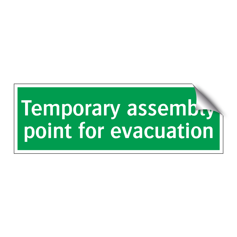 Temporary assembly point for evacuation