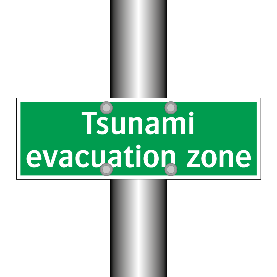 Tsunami evacuation zone