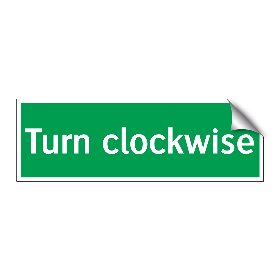 Turn clockwise