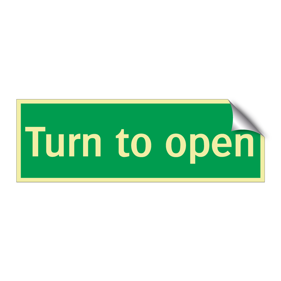 Turn to open