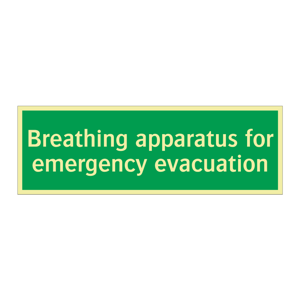 Breathing apparatus for emergency evacuation