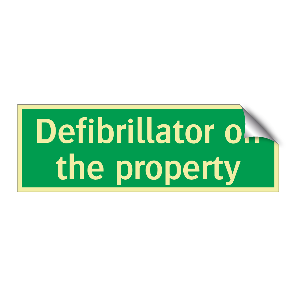 Defibrillator on the property