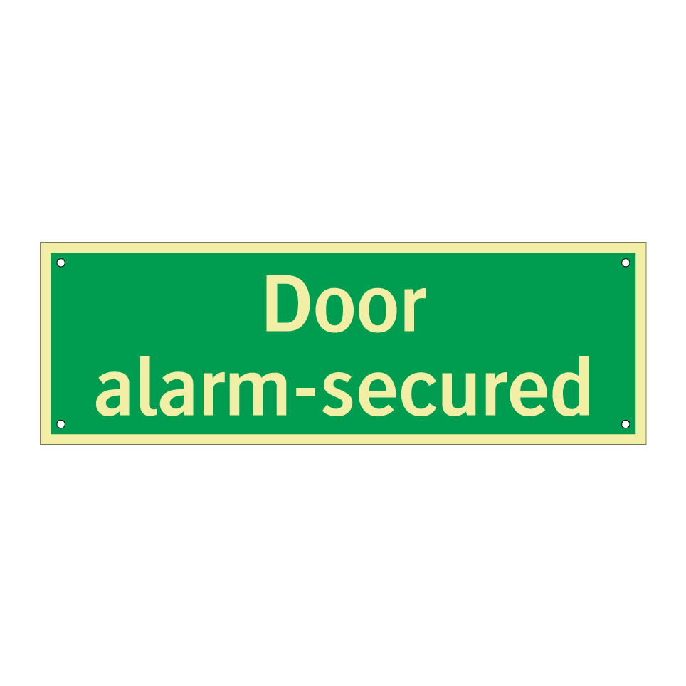 Door alarm-secured