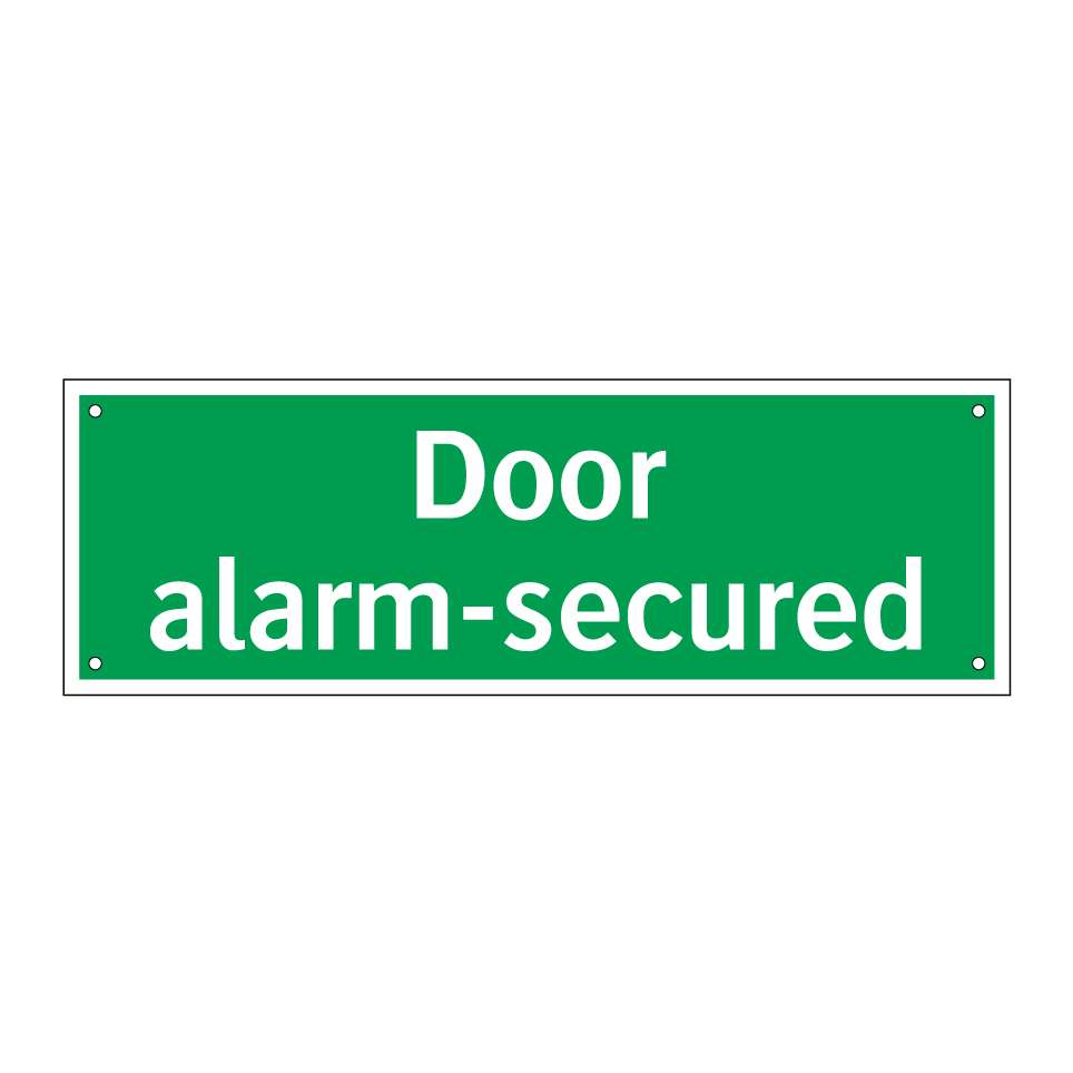 Door alarm-secured