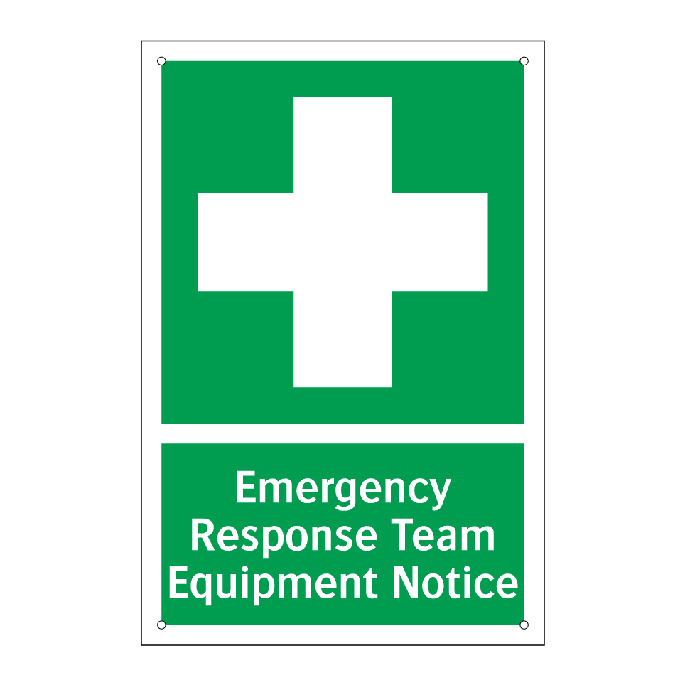Emergency Response Team Equipment Notice