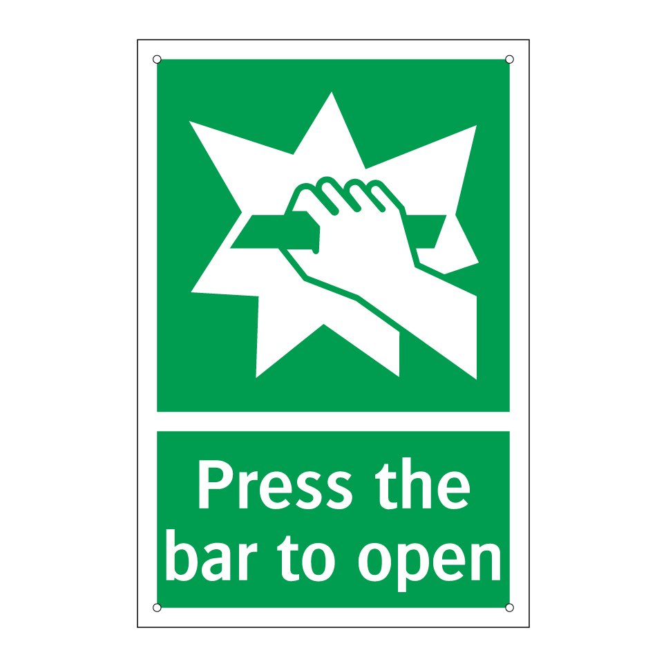 Press the bar to open
