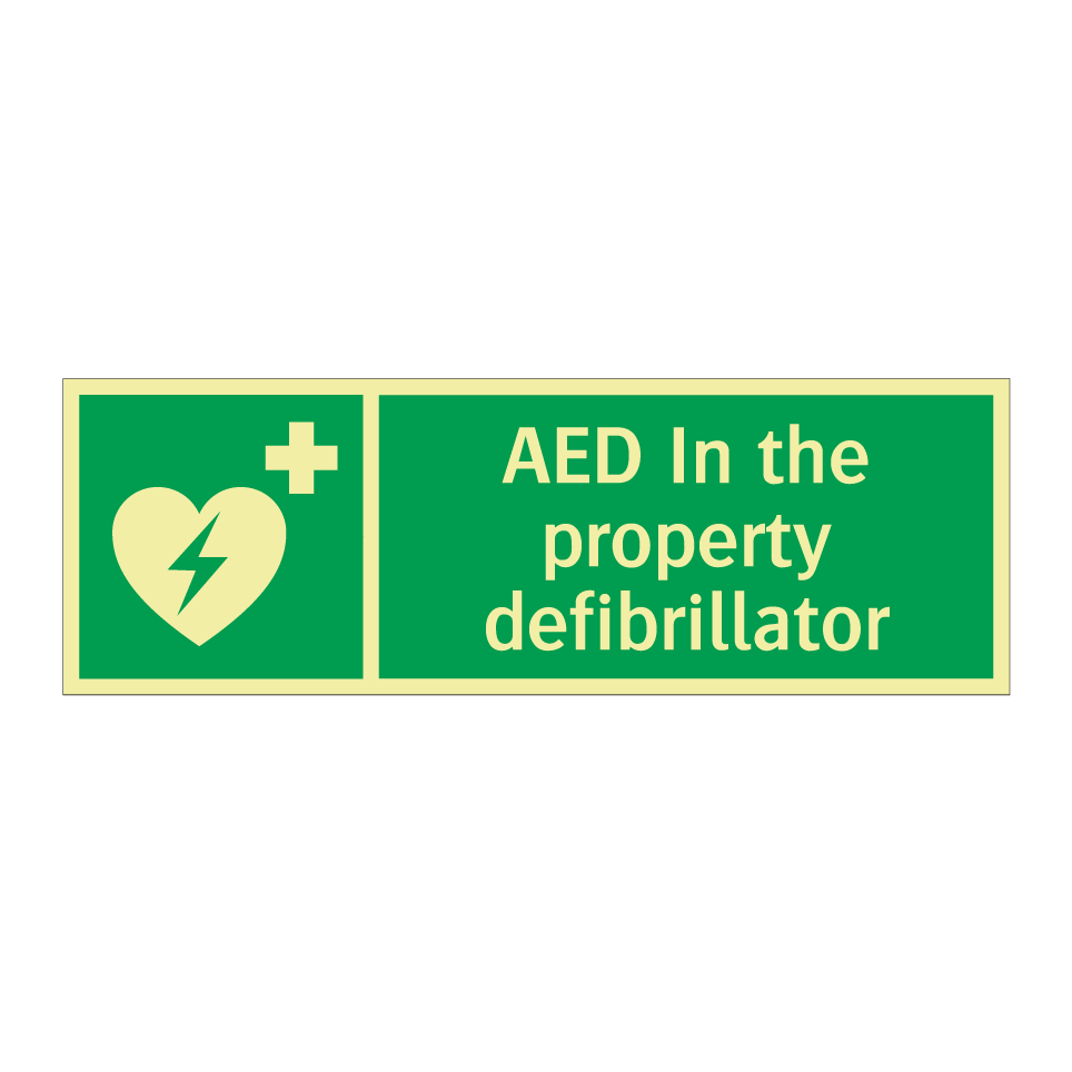 AED In the property defibrillator