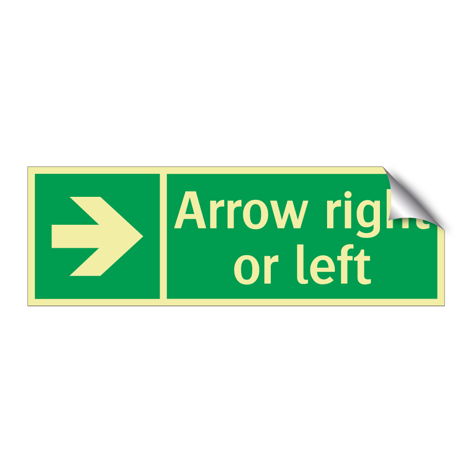 Arrow right or left