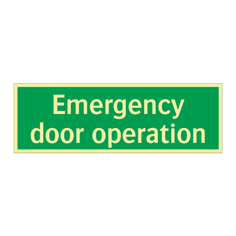 Emergency door operation