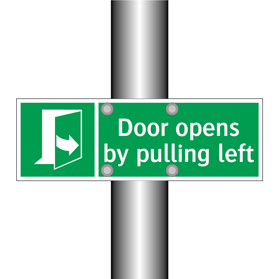 Door opens by pulling left