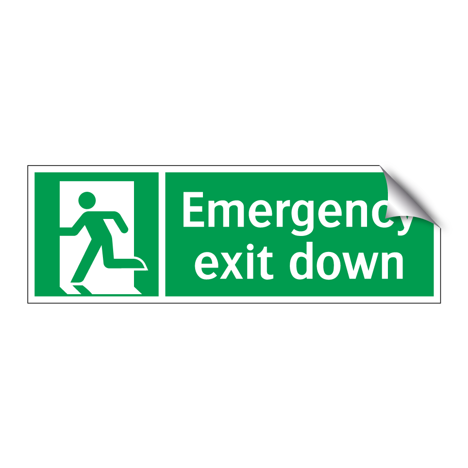 Emergency exit down