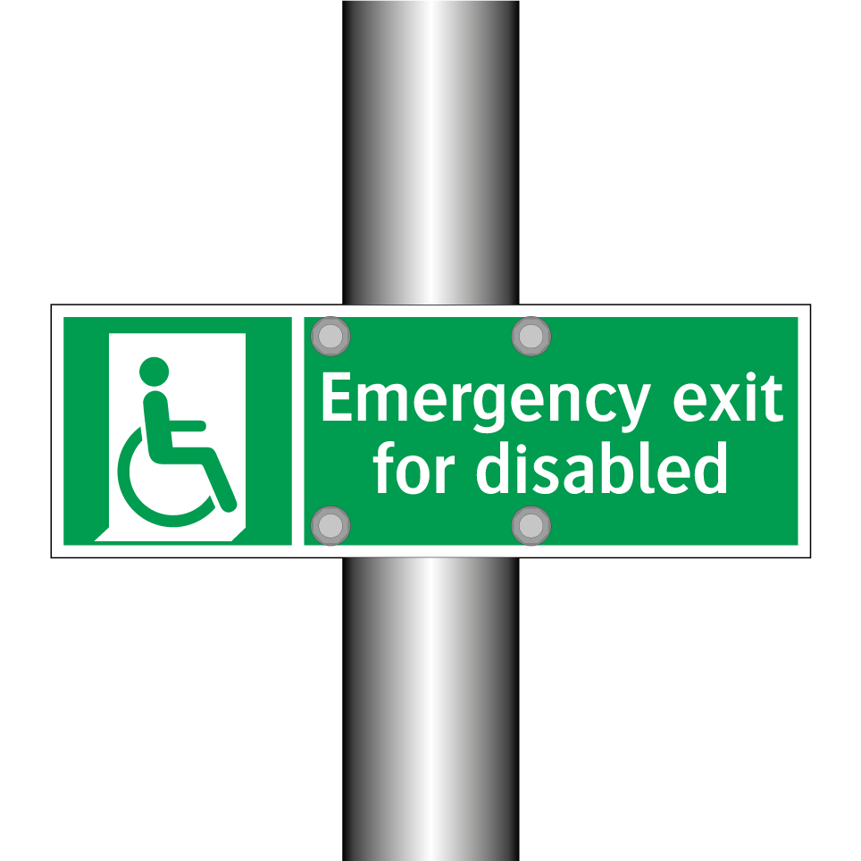 Emergency exit for disabled