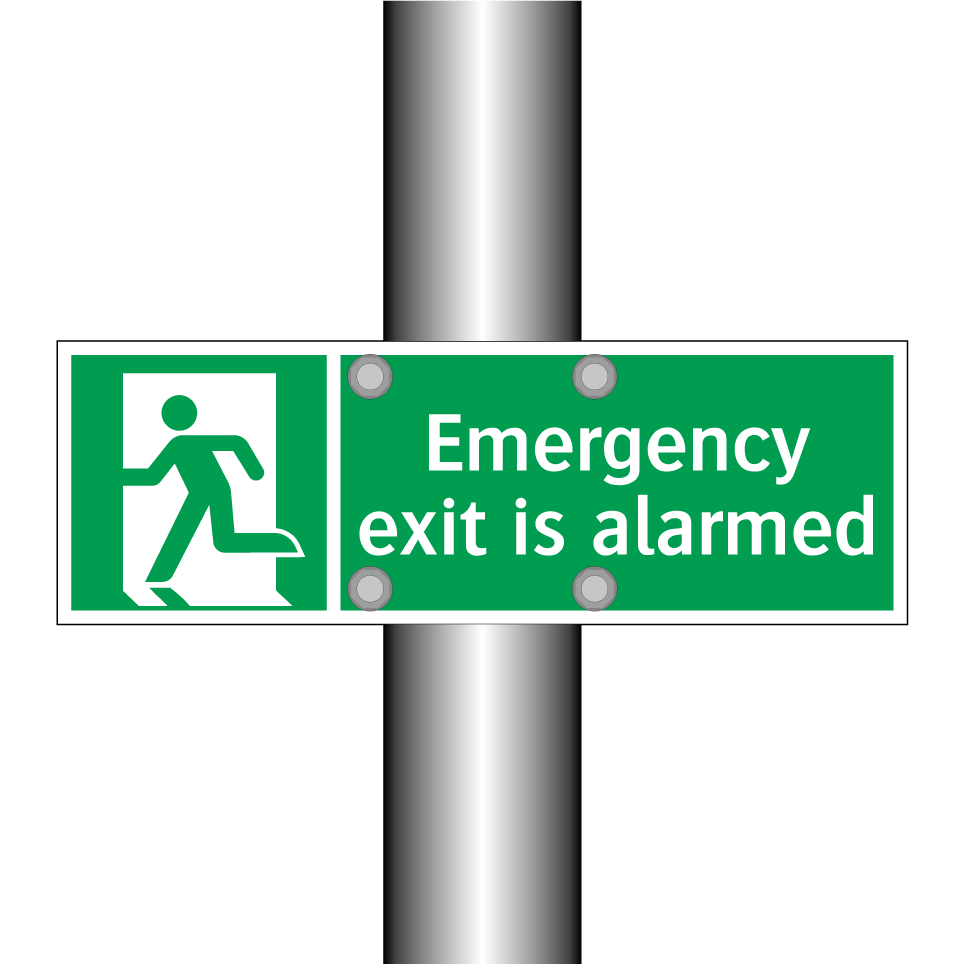 Emergency exit is alarmed