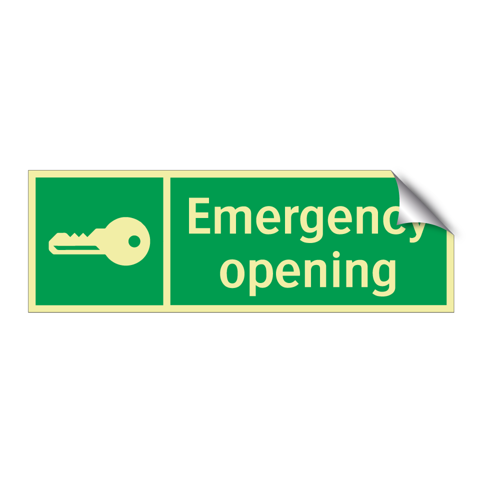 Emergency opening
