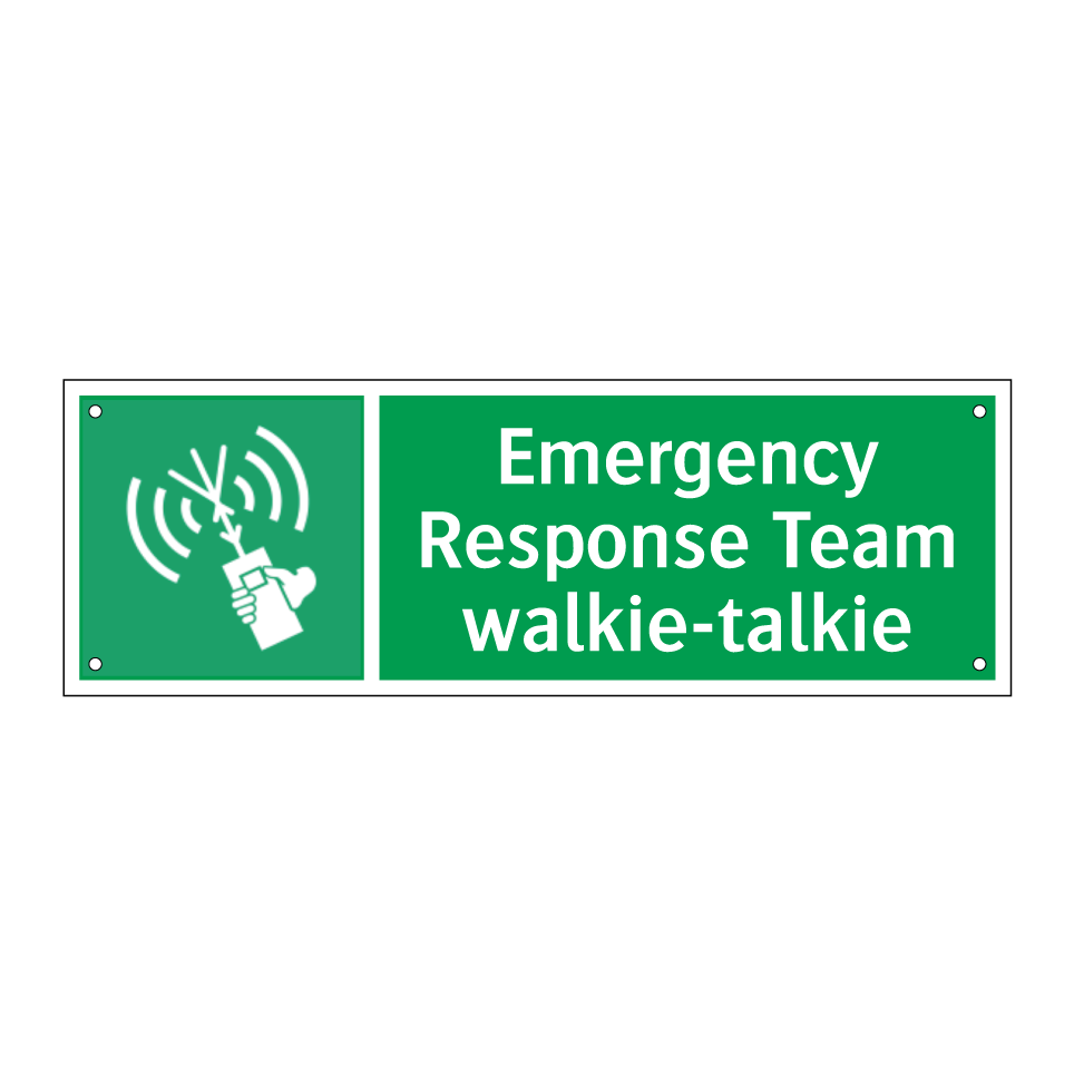 Emergency Response Team walkie-talkie