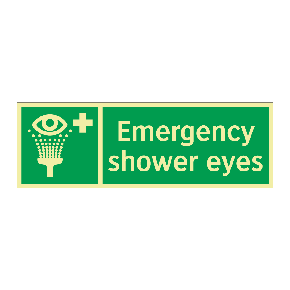 Emergency shower eyes