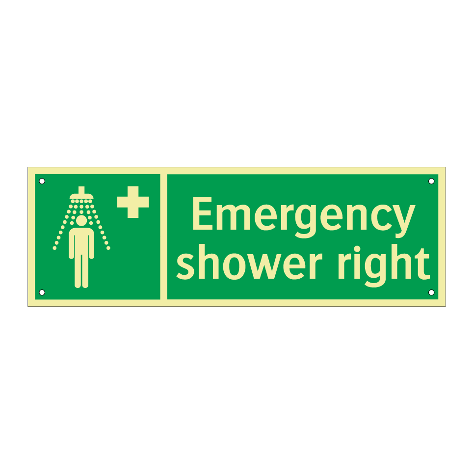 Emergency shower right
