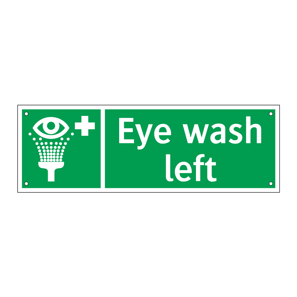 Eye wash left