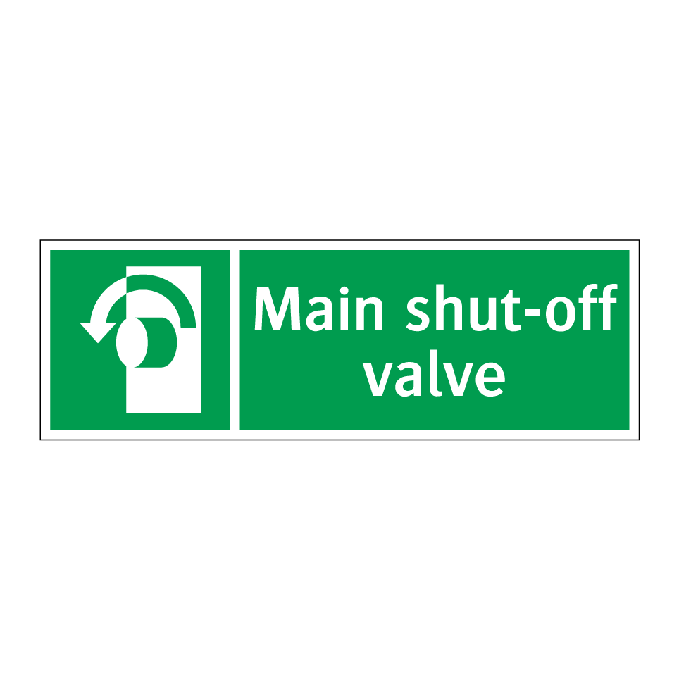 Main shut-off valve