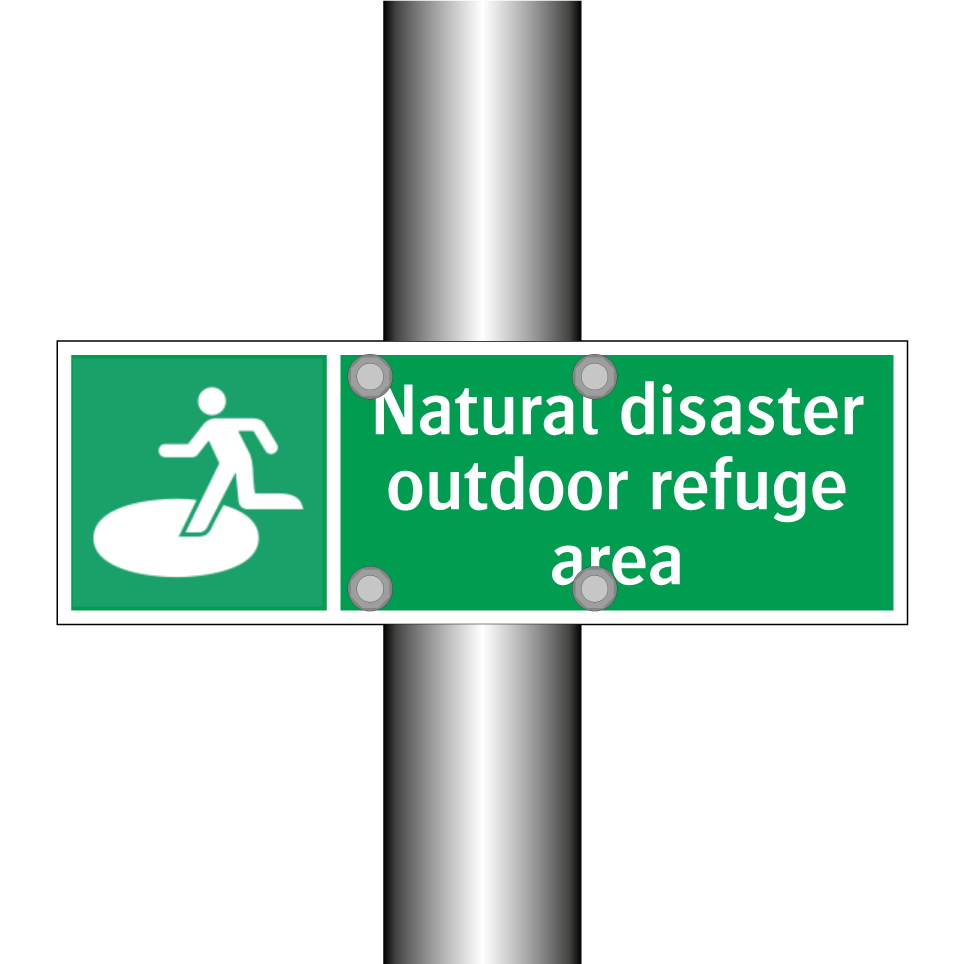 Natural disaster outdoor refuge area