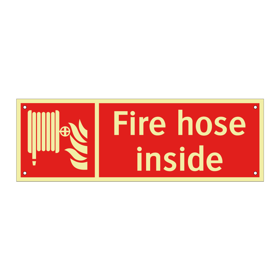 Fire hose inside