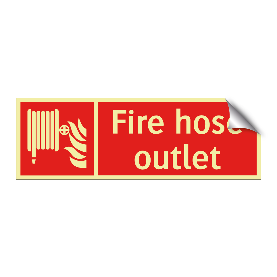 Fire hose outlet