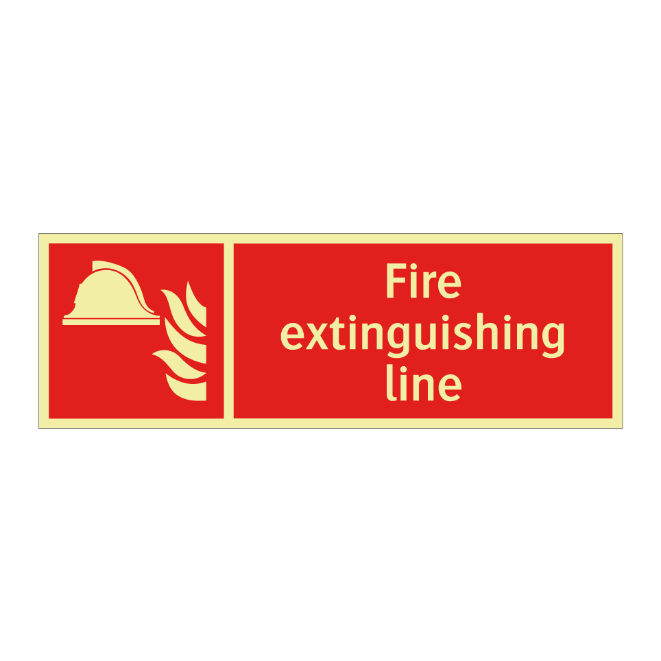 Fire extinguishing line
