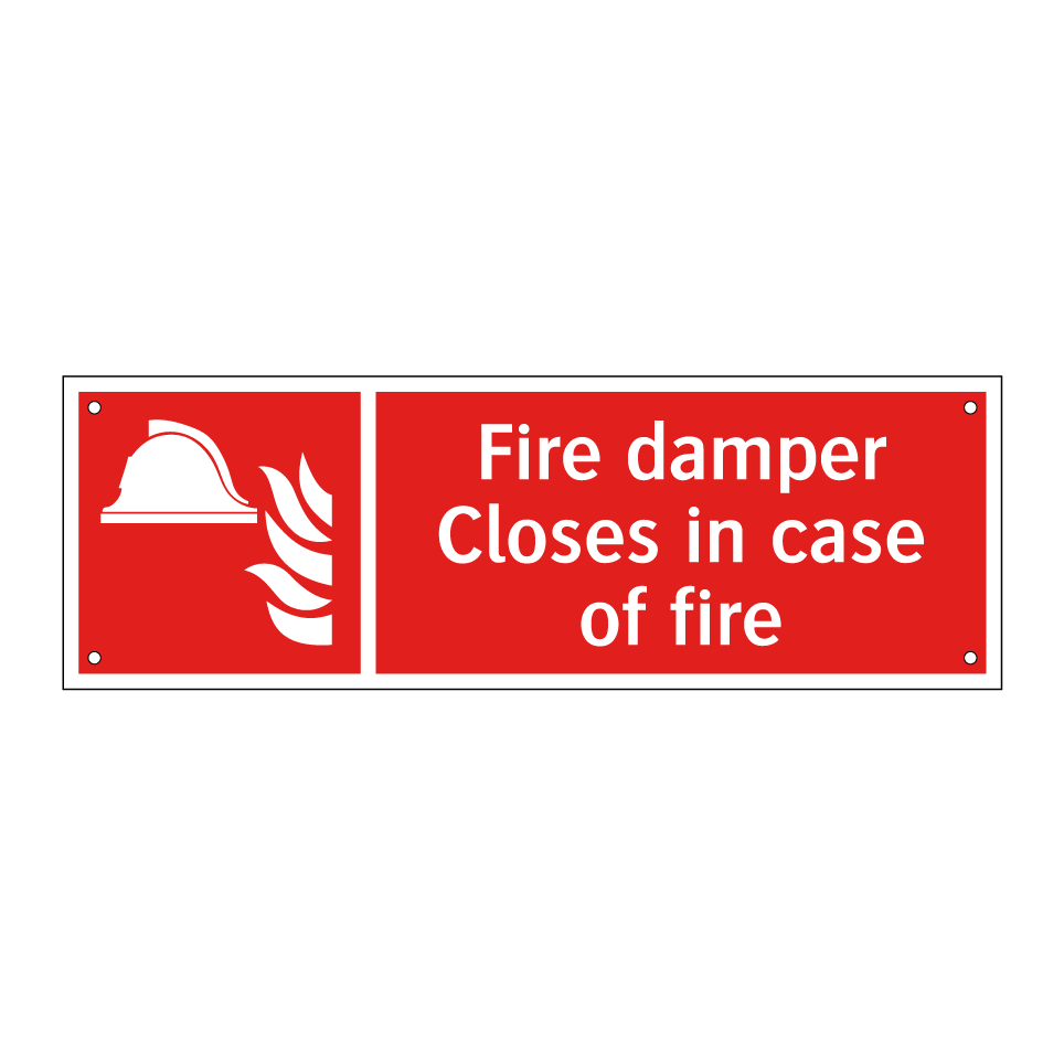 Fire damper Closes in case of fire