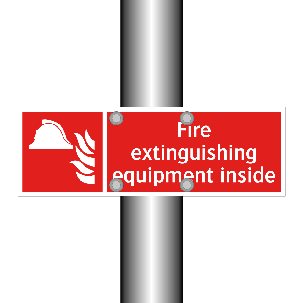 Fire extinguishing equipment inside