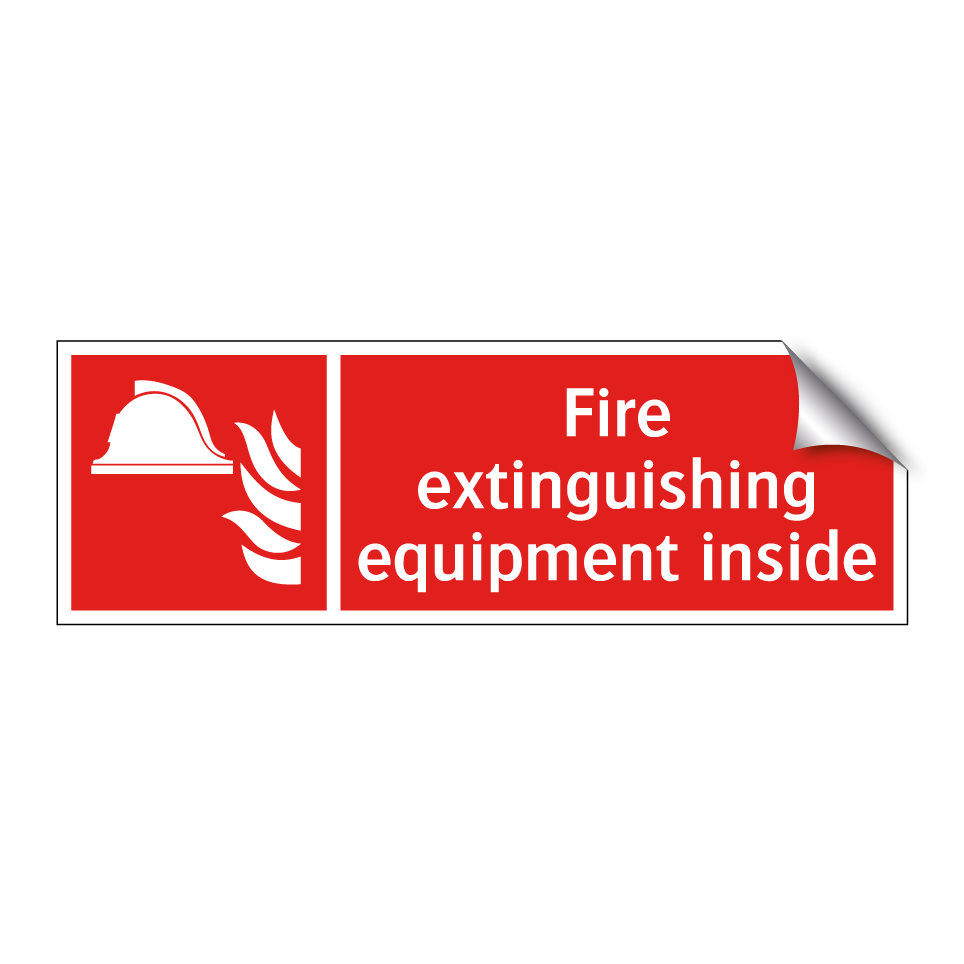 Fire extinguishing equipment inside