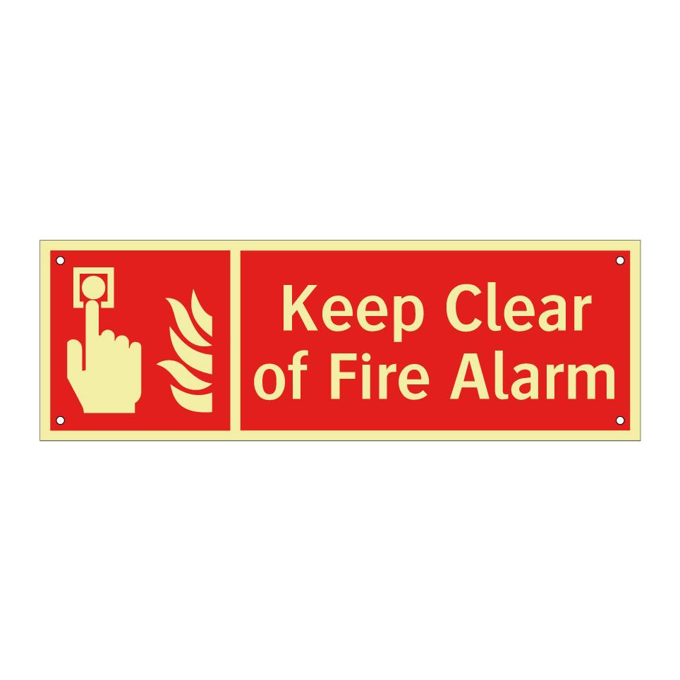 Keep Clear of Fire Alarm