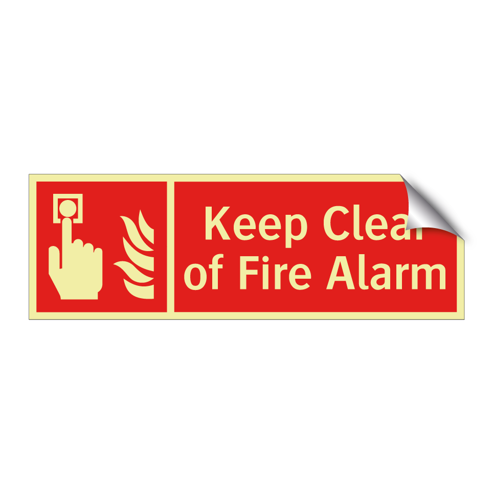 Keep Clear of Fire Alarm