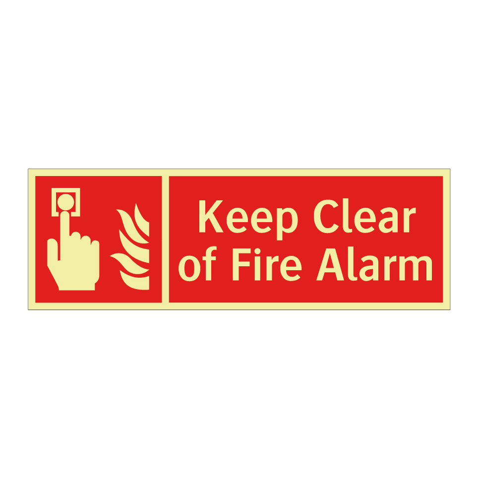 Keep Clear of Fire Alarm
