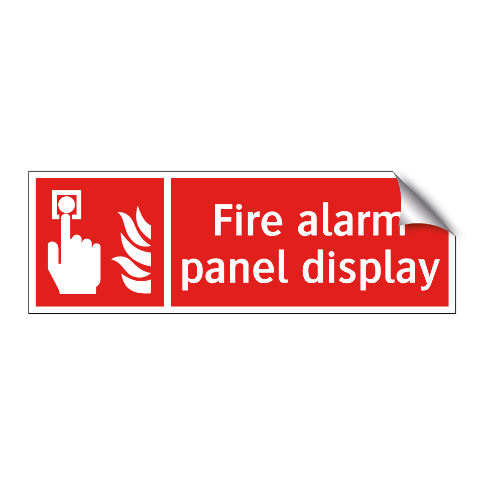 Fire alarm panel display