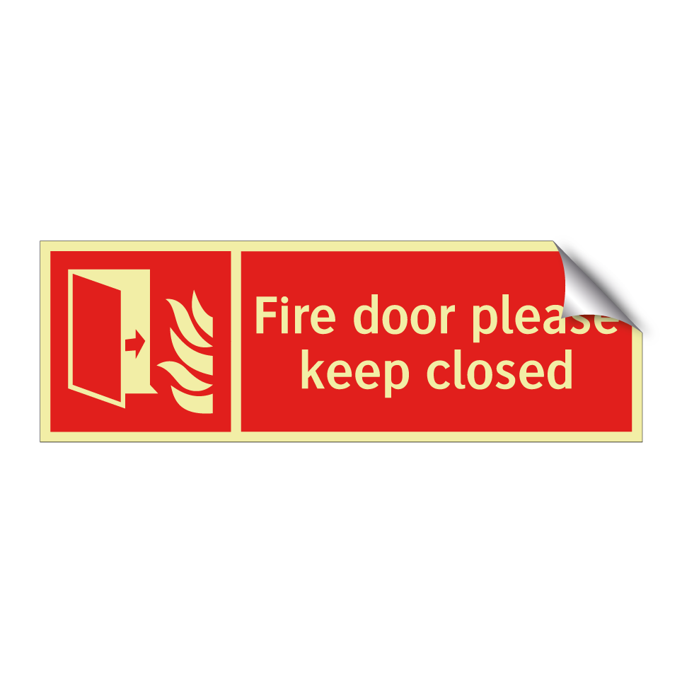 Fire door please keep closed